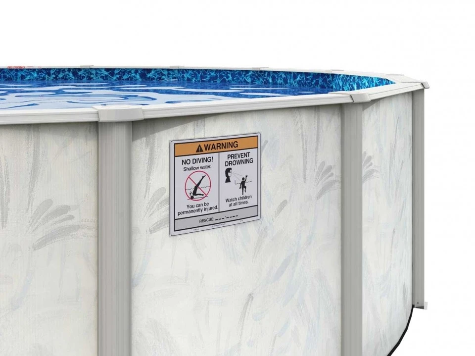 12' Round Caspian 52" Tall Aboveground Pool 5 12' Round Caspian 52" Tall Aboveground Pool - Image 3