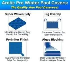 24' X 40' Rectangular 8 Year Arctic Pro Winter Pool Cover 8 24' X 40' Rectangular 8 Year Arctic Pro Winter Pool Cover -POOLSPLASH Sales WinterCalloutABG 1 2 9