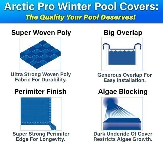 28' Round 12 Year Arctic Pro Winter Pool Cover 5 28' Round 12 Year Arctic Pro Winter Pool Cover - Image 3