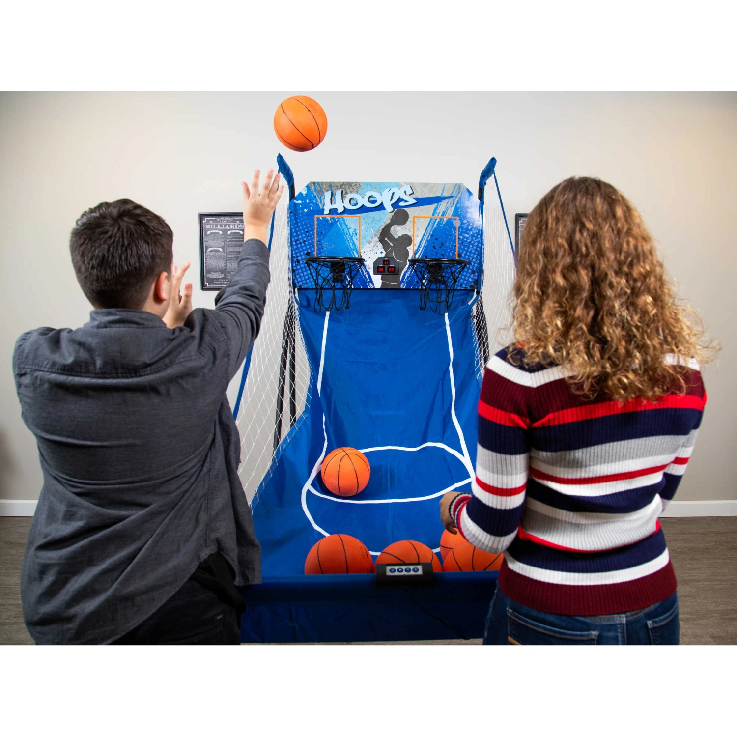 Hoops 81-in Dual Basketball Arcade Game With LED Scoring 4 Hoops 81-in Dual Basketball Arcade Game With LED Scoring - Image 2