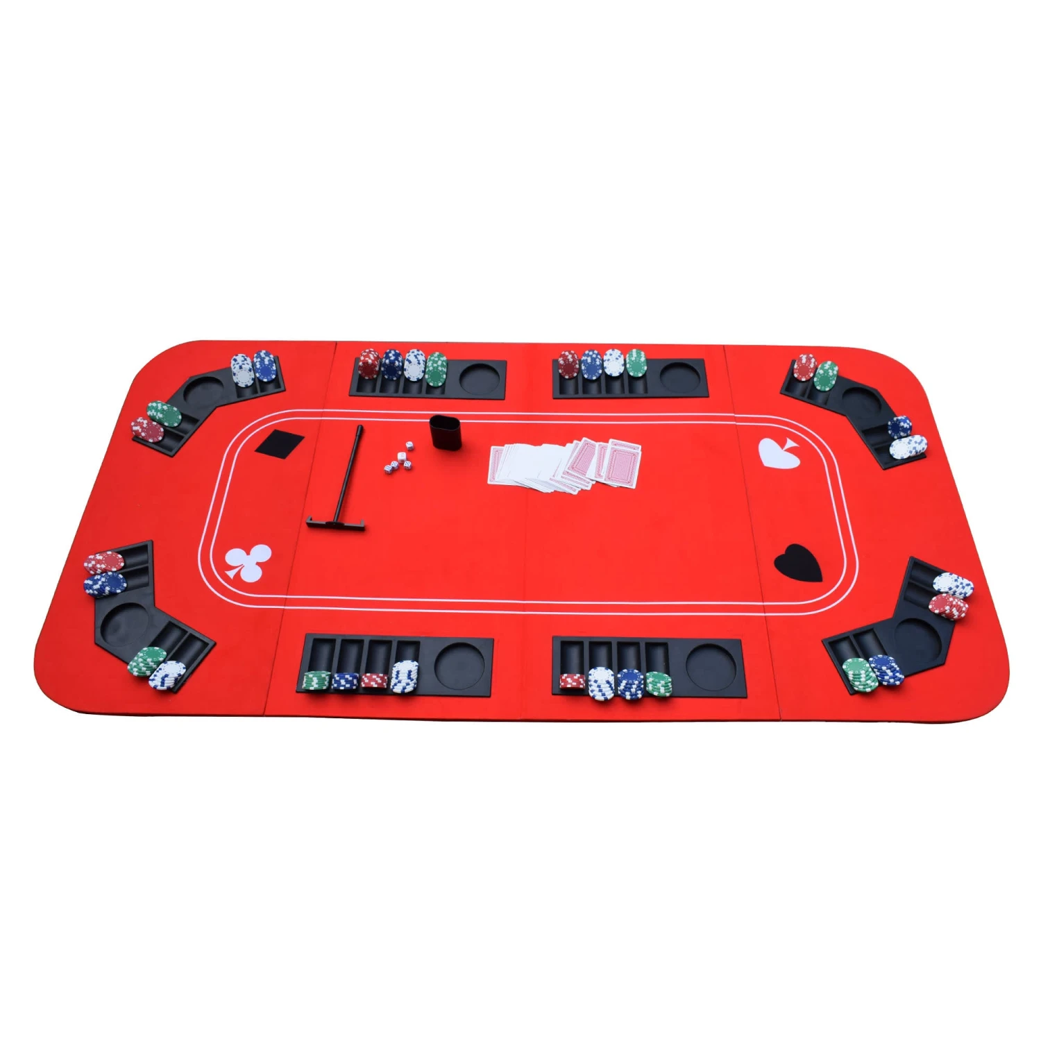 No Limit 62-in Casino 3-in-1 Multi-Game Foldable Table Top Set 4 No Limit 62-in Casino 3-in-1 Multi-Game Foldable Table Top Set - Image 2