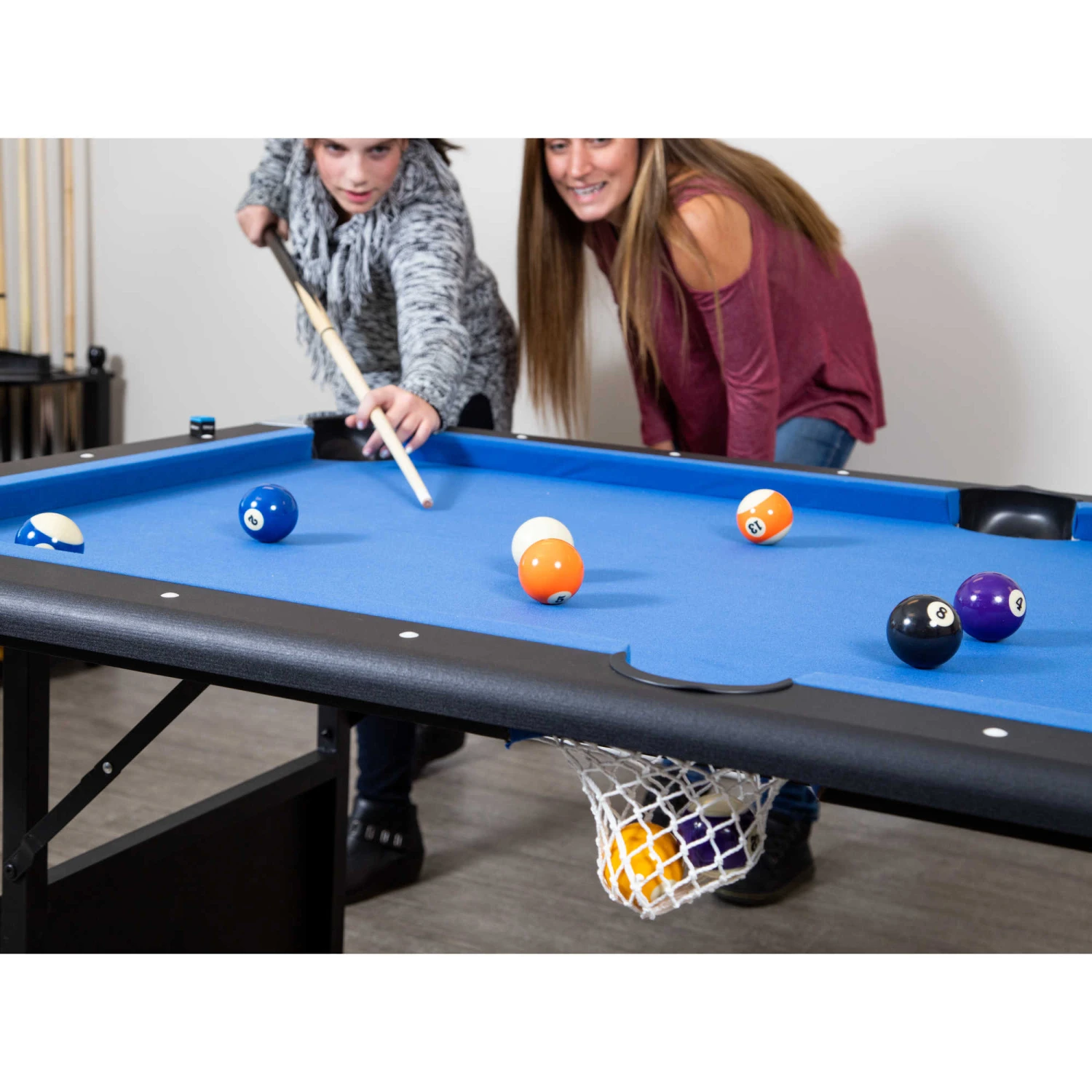 Fairmont 6-ft Portable Pool Table - Black With Blue Felt 7 Fairmont 6-ft Portable Pool Table - Black With Blue Felt - Image 5