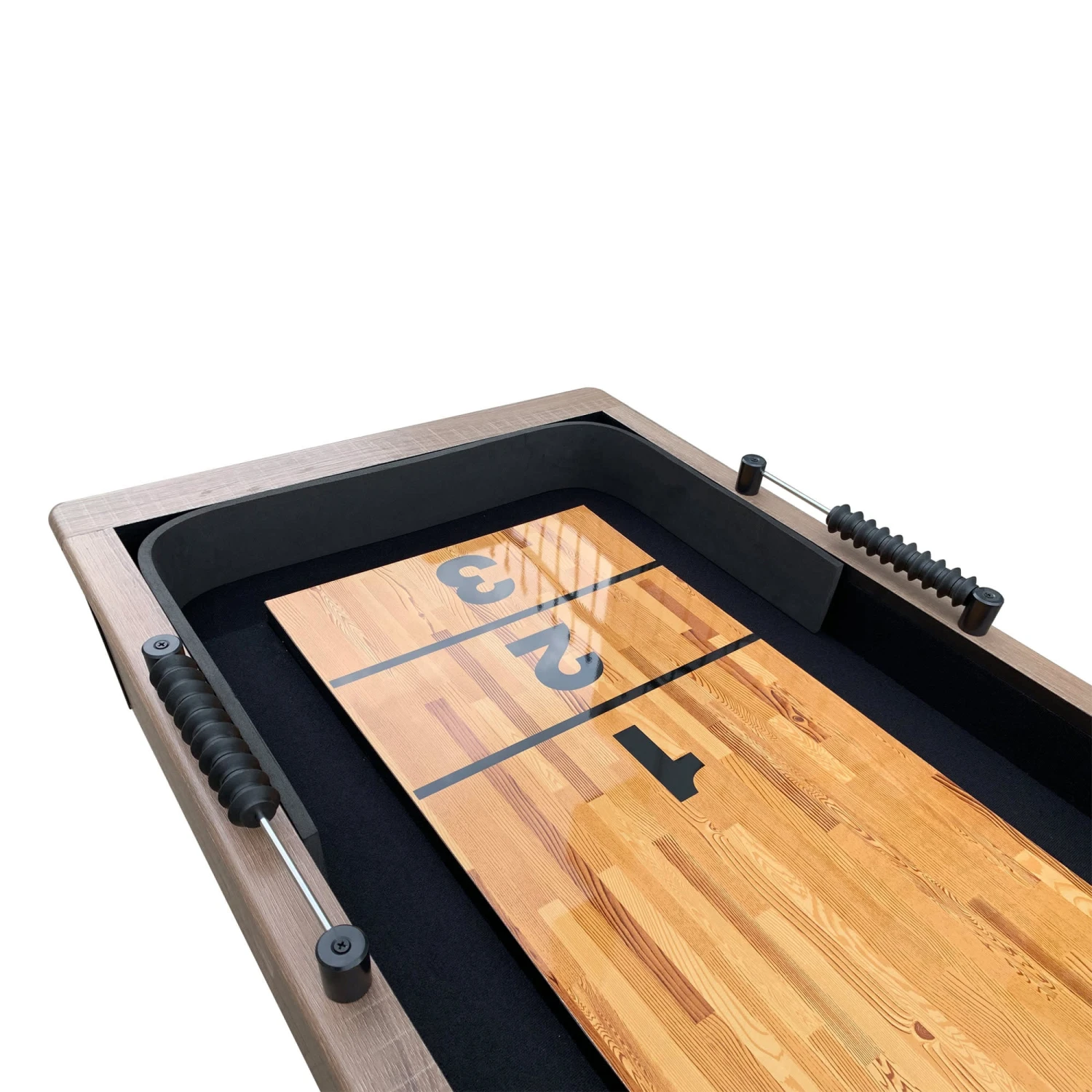 Excalibur 9-ft Shuffleboard Table - Driftwood Finish 7 Excalibur 9-ft Shuffleboard Table - Driftwood Finish - Image 5