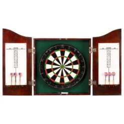 Centerpoint Bristle Dartboard And Solid Wood Cabinet