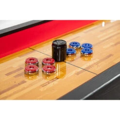 Avenger 9-ft Shuffleboard Table - Black Finish -POOLSPLASH Sales gjbcpcfyxshrhcfgiini