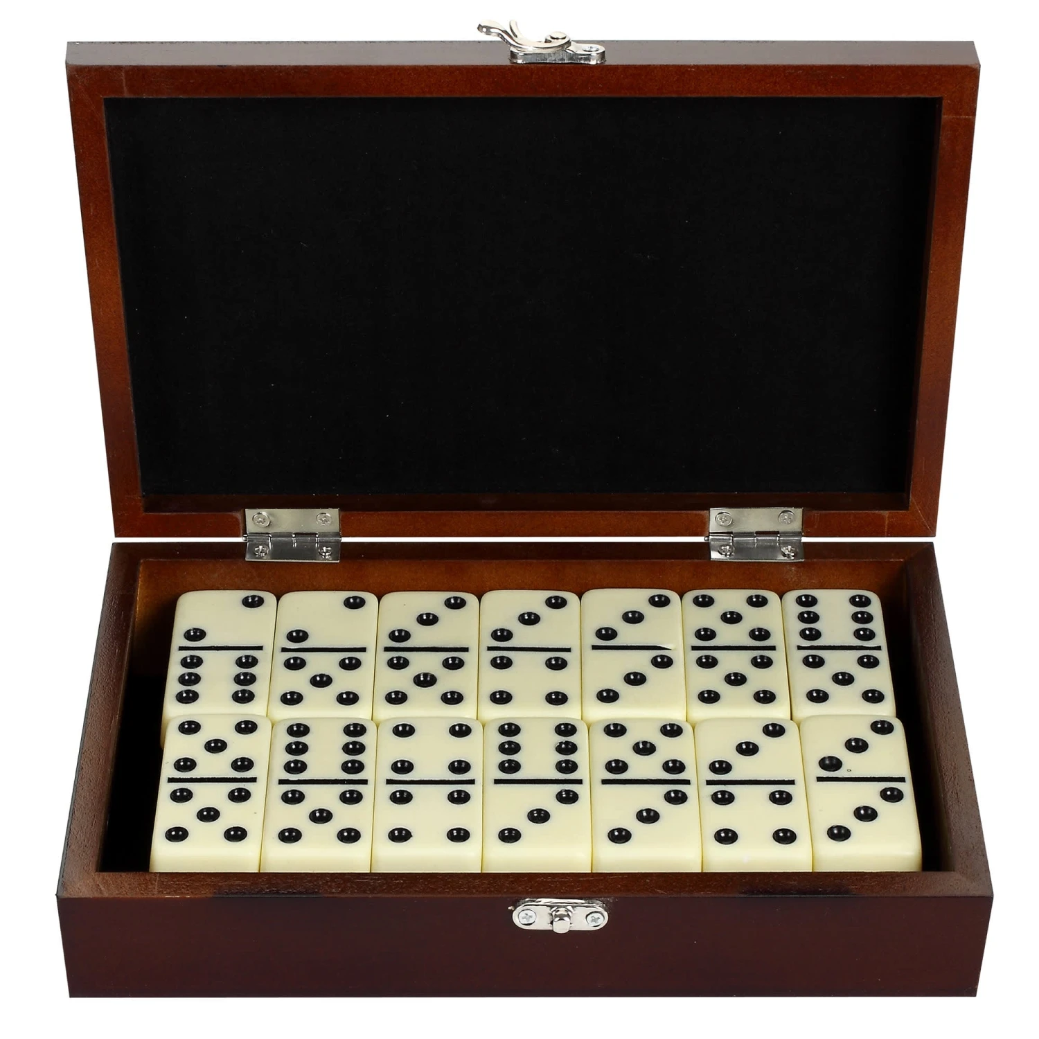 Premium Domino Set W/ Wooden Carry Case 6 Premium Domino Set W/ Wooden Carry Case - Image 4