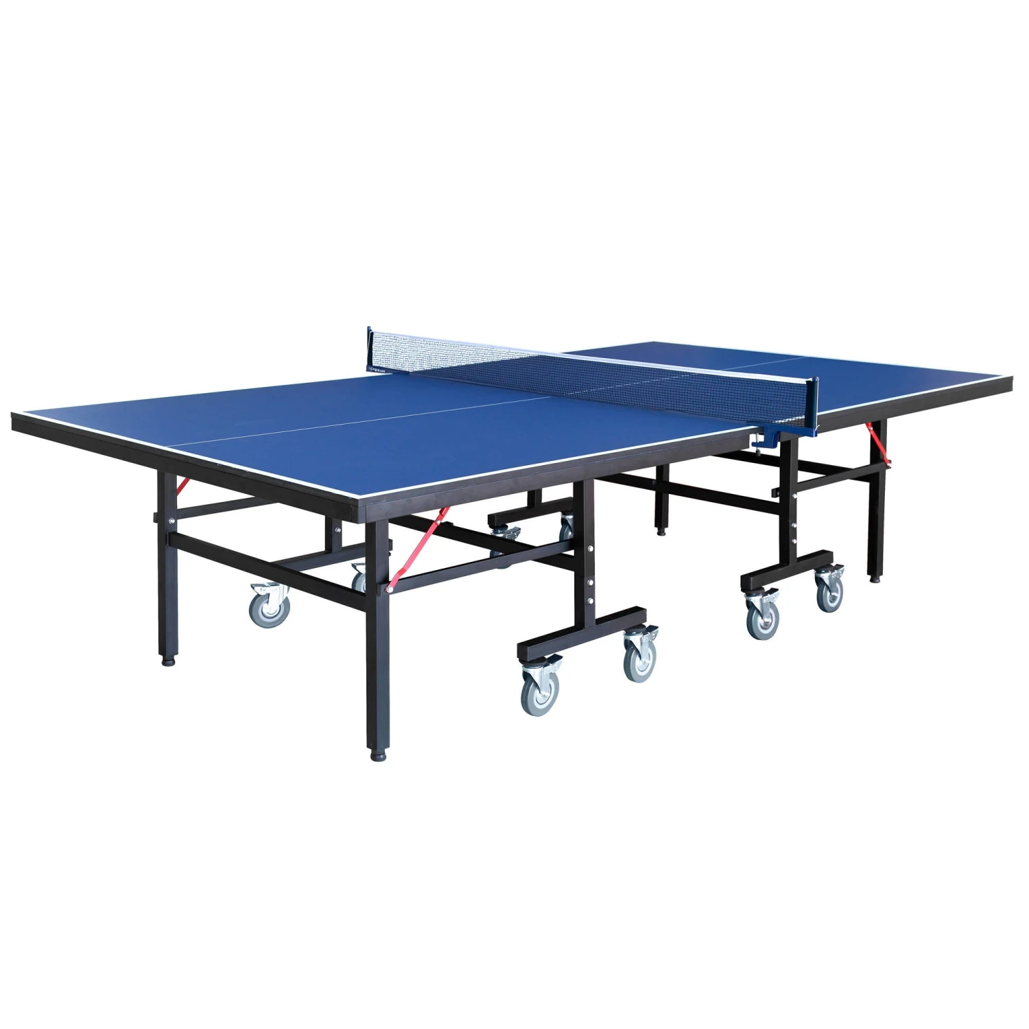 Back Stop 18mm Table Tennis Table With Two Carriage Transport System 3 Back Stop 18mm Table Tennis Table With Two Carriage Transport System