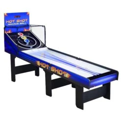 Hot Shot 8-ft Roll Hop And Score Arcade Game Table With LED Scoring