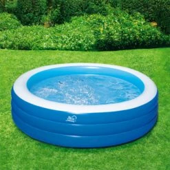 7.5ft X 22in Deep Inflatable Round Family Pool W/Cover -POOLSPLASH Sales ntexdpelltrxcyptelkw