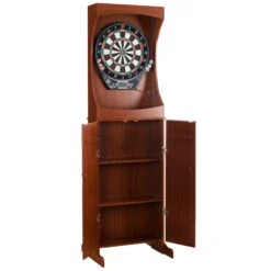Outlaw Bristle Dartboard And 81-in Free-Standing Cabinet - Cherry Finish -POOLSPLASH Sales oyij9nqbdpghq4jtdgbf