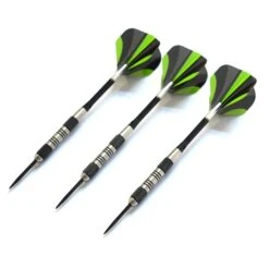 Front Page 8 Dublin Steel Tip Darts With Tungsten Barrels- 3 Piece Set