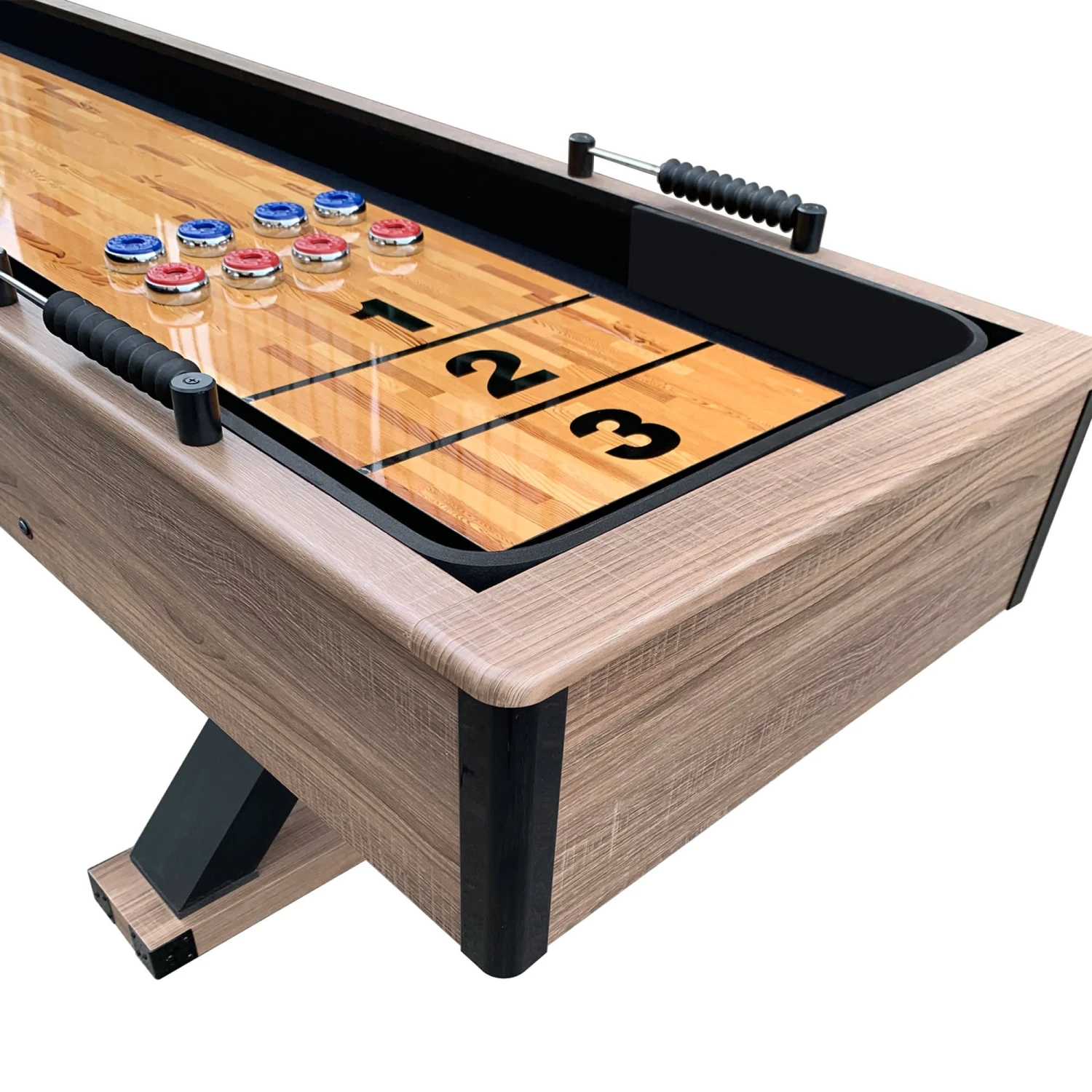 Excalibur 9-ft Shuffleboard Table - Driftwood Finish 4 Excalibur 9-ft Shuffleboard Table - Driftwood Finish - Image 2