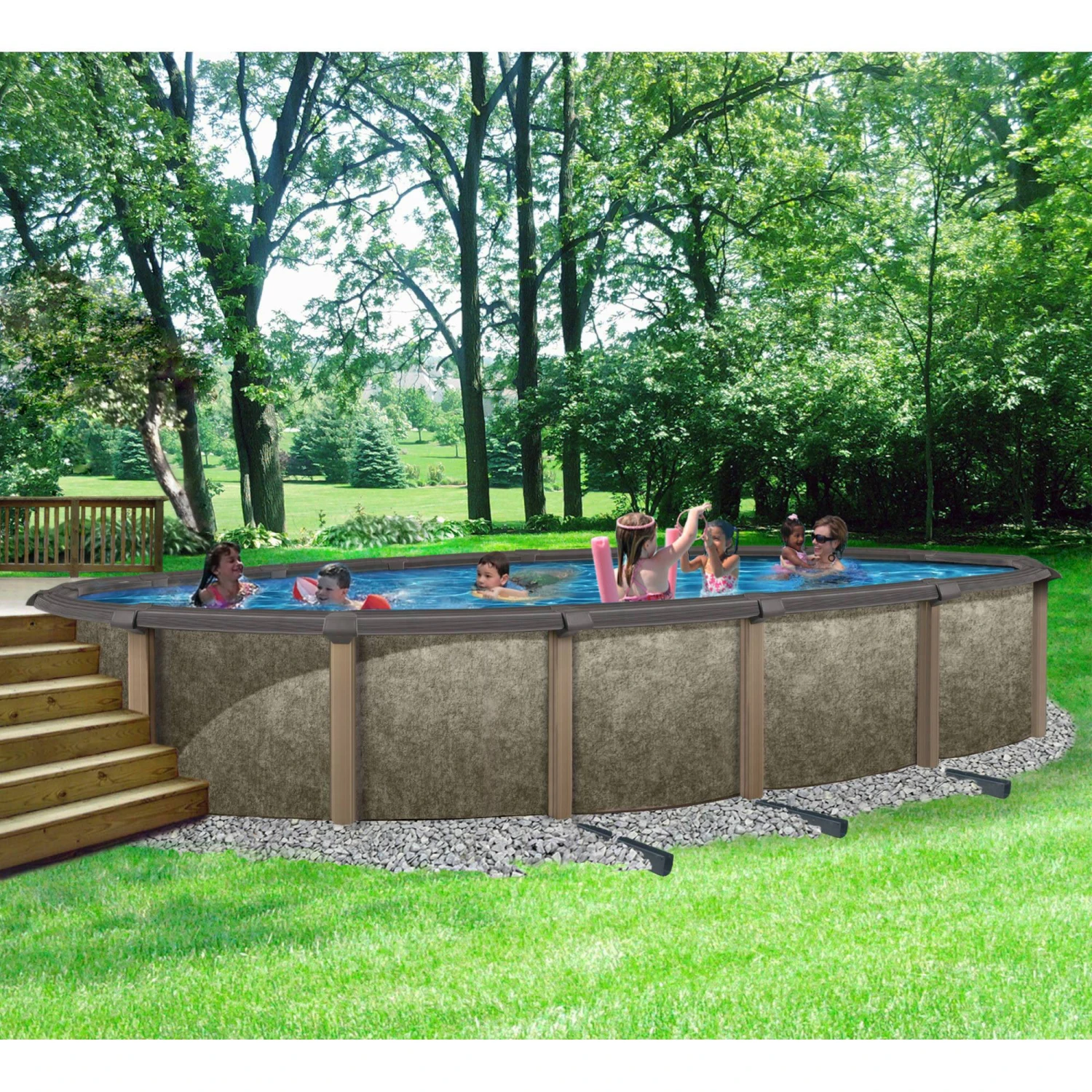 15' X 30' Oval Riviera 54" Tall Aboveground Pool 6 15' X 30' Oval Riviera 54" Tall Aboveground Pool - Image 4