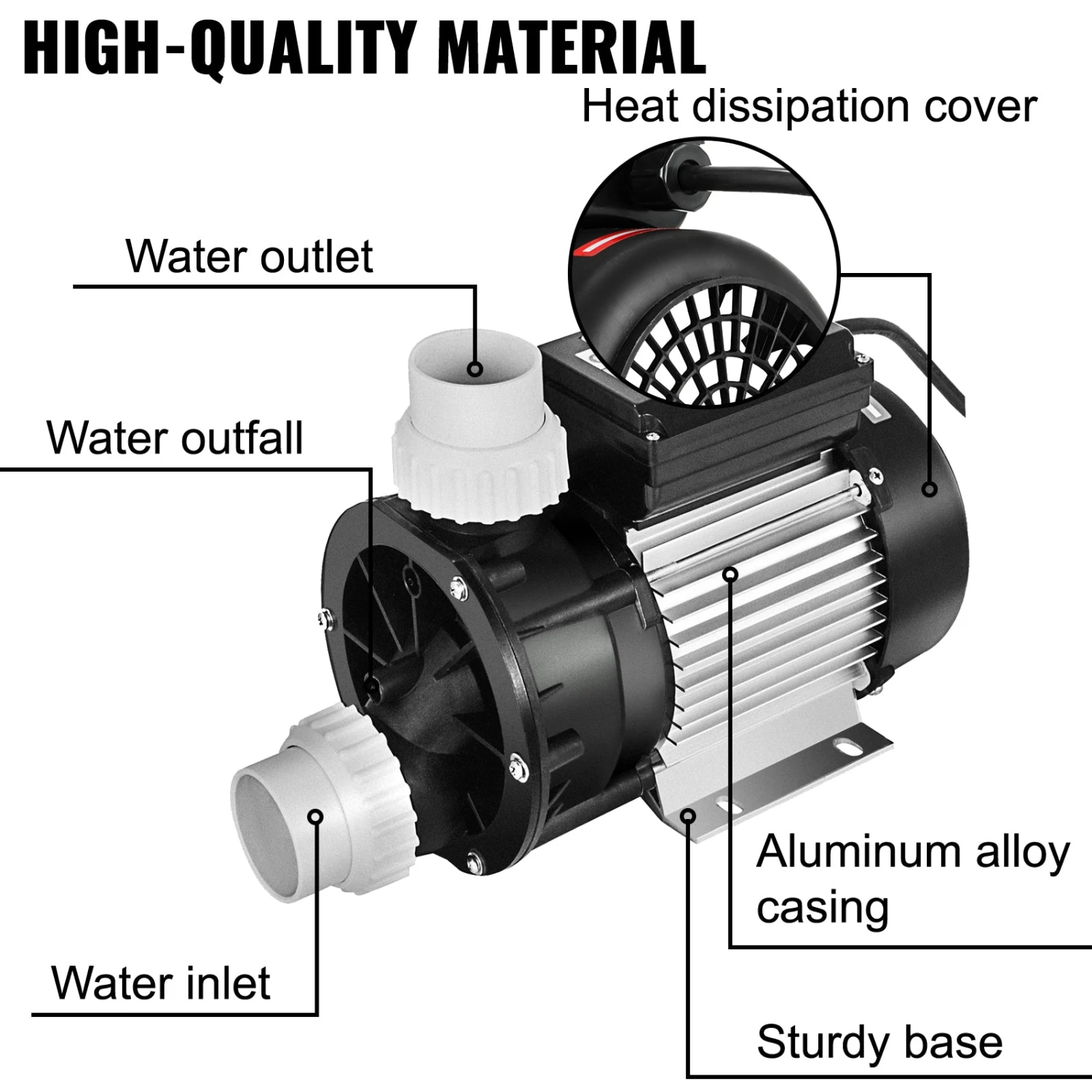 2" - 0.7HP Single Speed Spa / Bath Pump 8 2" - 0.7HP Single Speed Spa / Bath Pump - Image 6