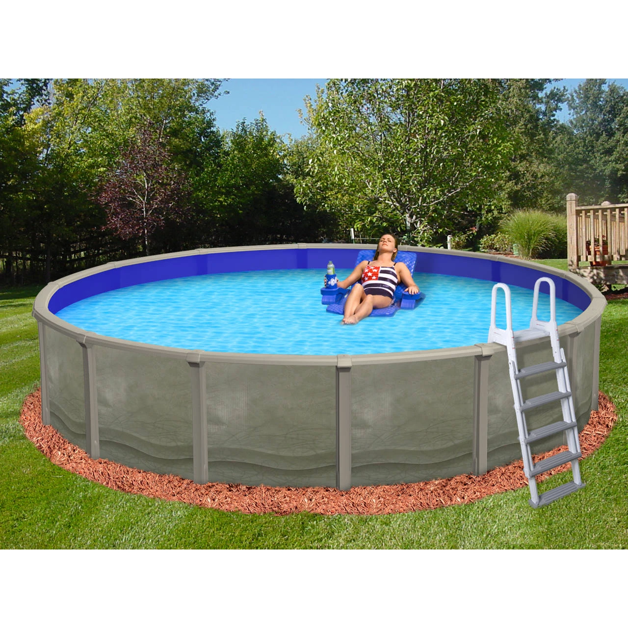 18' Round Trinity 52" Tall Aboveground Pool 4 18' Round Trinity 52" Tall Aboveground Pool - Image 2
