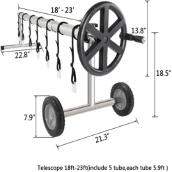 Twister 12'-22' Inground Solar Cover Reel 9 Twister 12'-22' Inground Solar Cover Reel -POOLSPLASH Sales twister18 23