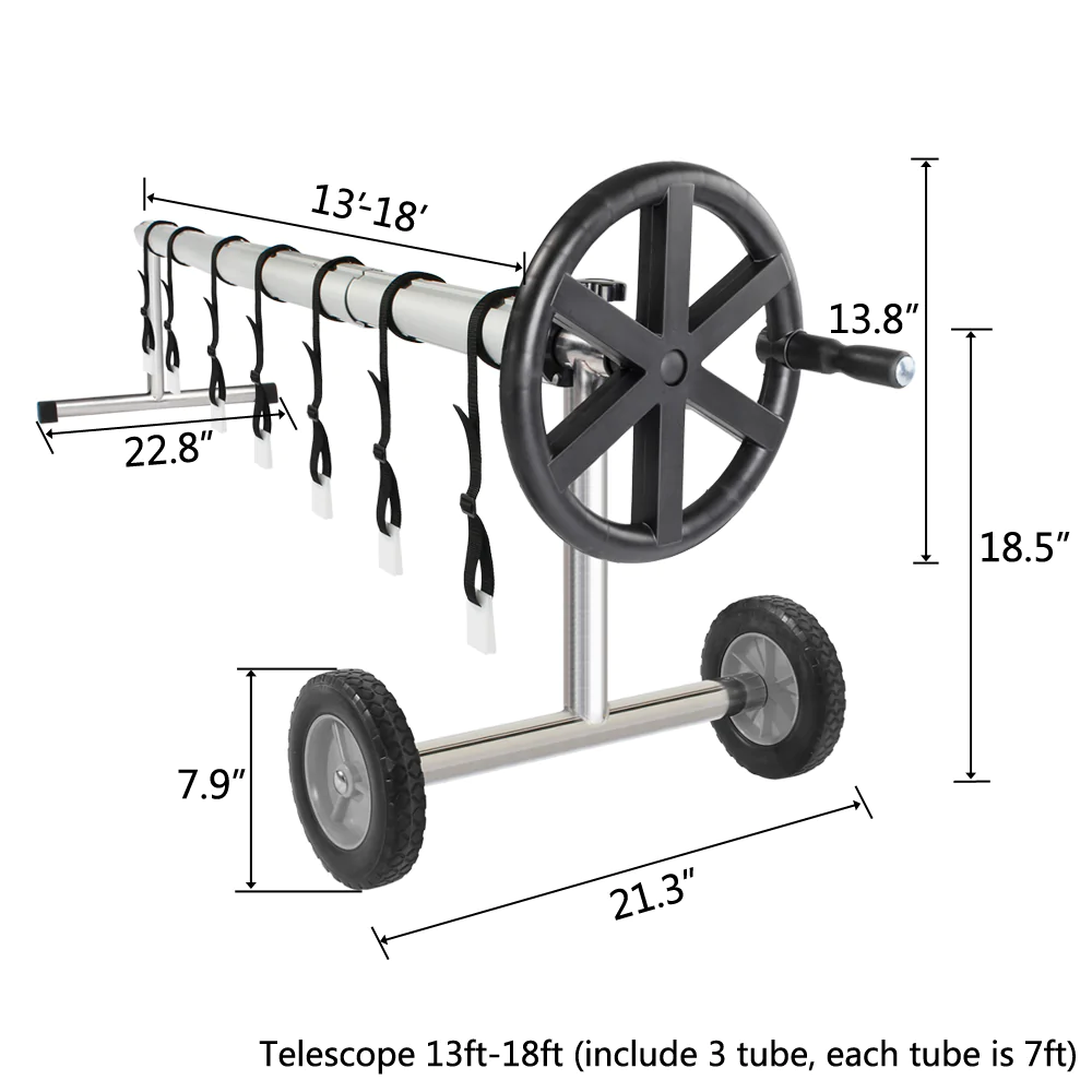 Twister 6'-18' Inground Solar Cover Reel 5 Twister 6'-18' Inground Solar Cover Reel - Image 3