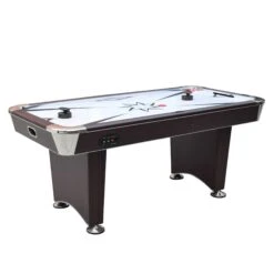 Midtown II 6-ft Air Hockey Table With LED Scoring - Dark Cherry Finish
