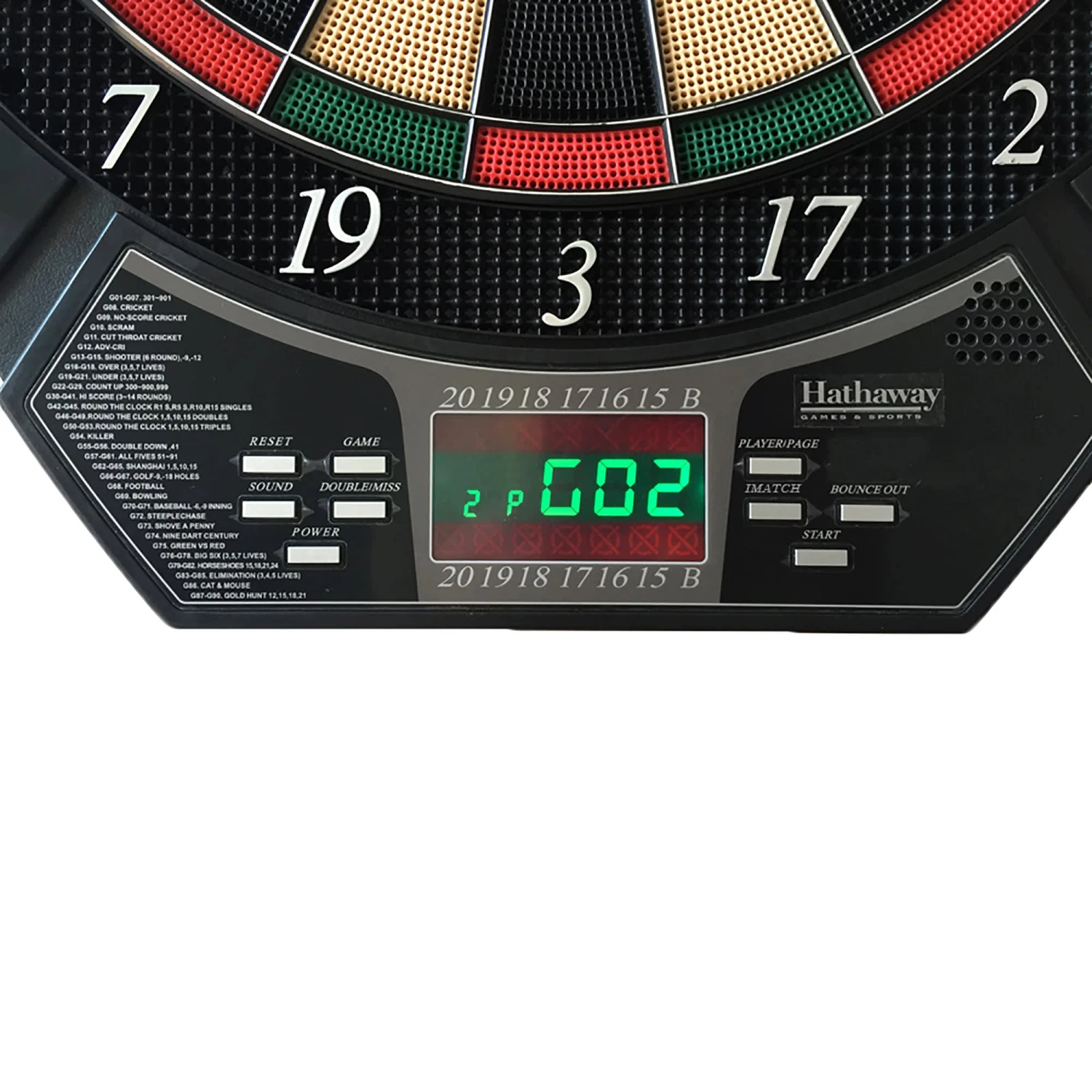 Magnum 15.5-in Electronic Dartboard - 20 Games - Soft Tip 6 Magnum 15.5-in Electronic Dartboard - 20 Games - Soft Tip - Image 4