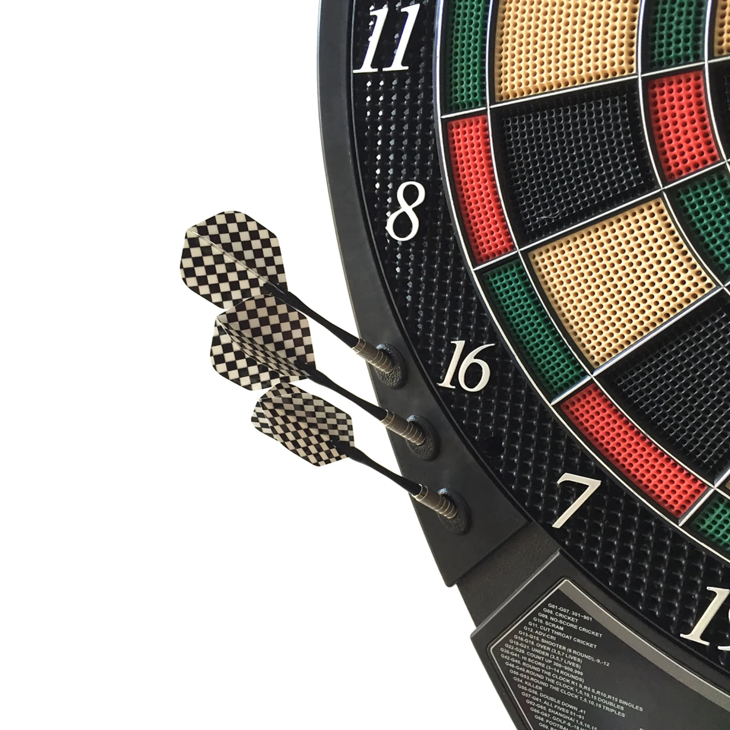 Magnum 15.5-in Electronic Dartboard - 20 Games - Soft Tip 5 Magnum 15.5-in Electronic Dartboard - 20 Games - Soft Tip - Image 3