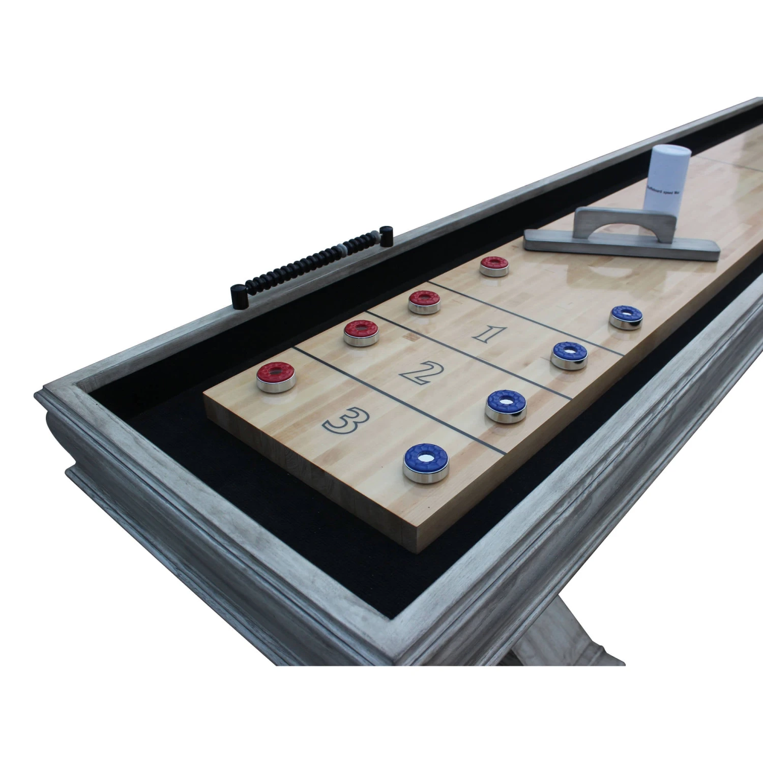 Montecito 12-ft Shuffleboard Table - Driftwood Finish 6 Montecito 12-ft Shuffleboard Table - Driftwood Finish - Image 4