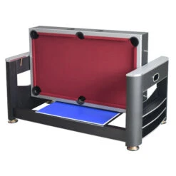 Triple Threat 6-ft Air Hockey 3-in-1 Rotating Multi-Game Table And Cabinet